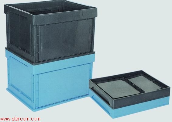 Folding injection turnover box