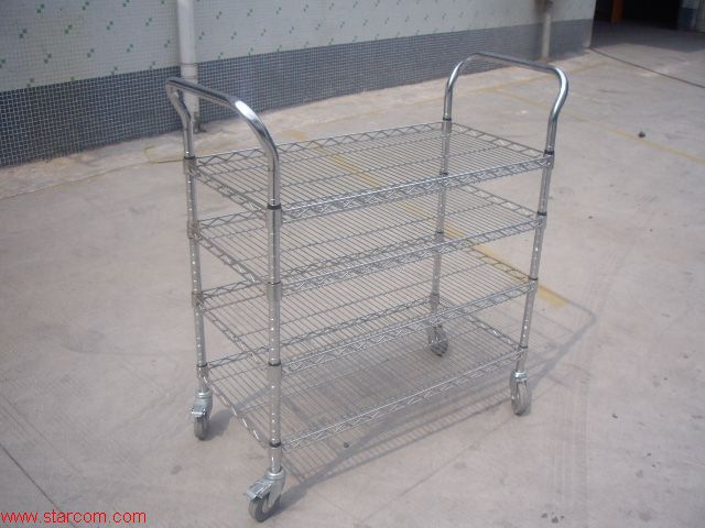 Chrome plating/stainless steel trolley